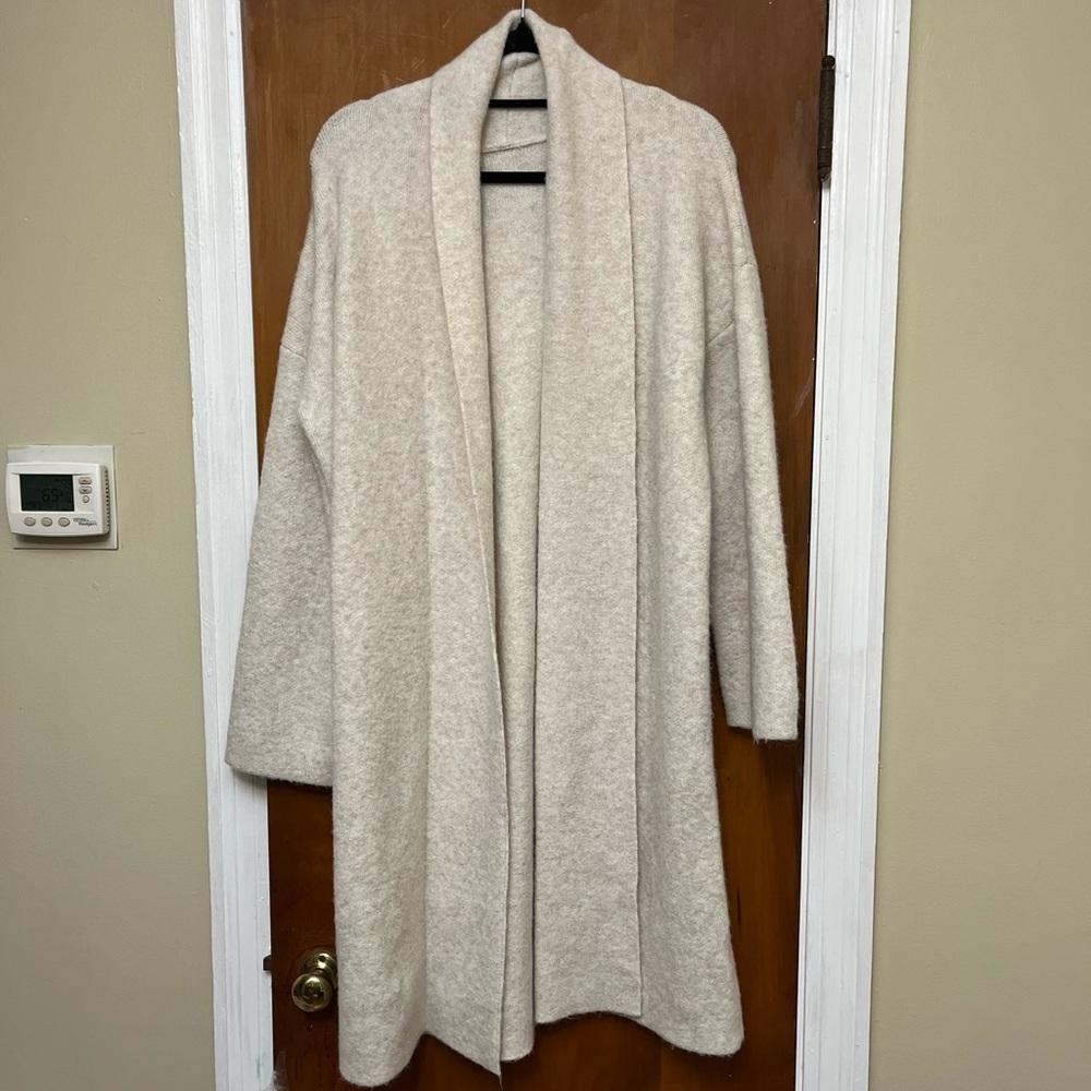 Cardigan Oatmeal color women’s S runs more NWOT